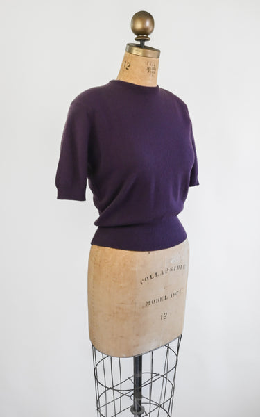 1950s Aubergine Sweater