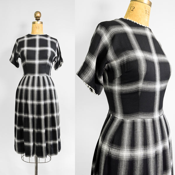 1950s Graphite Dress
